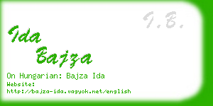 ida bajza business card